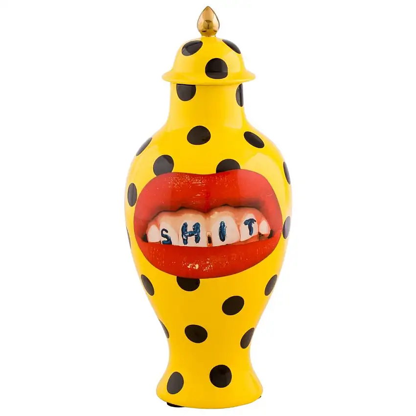 Vaso TOILETPAPER SHIT 46,5 cm, arancione, Seletti