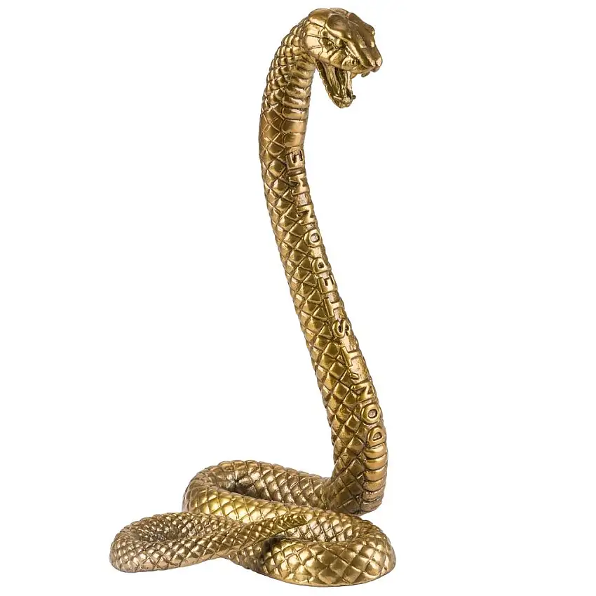 Statuina WUNDERKAMMER SNAKE 26 cm, argento, alluminio, Seletti
