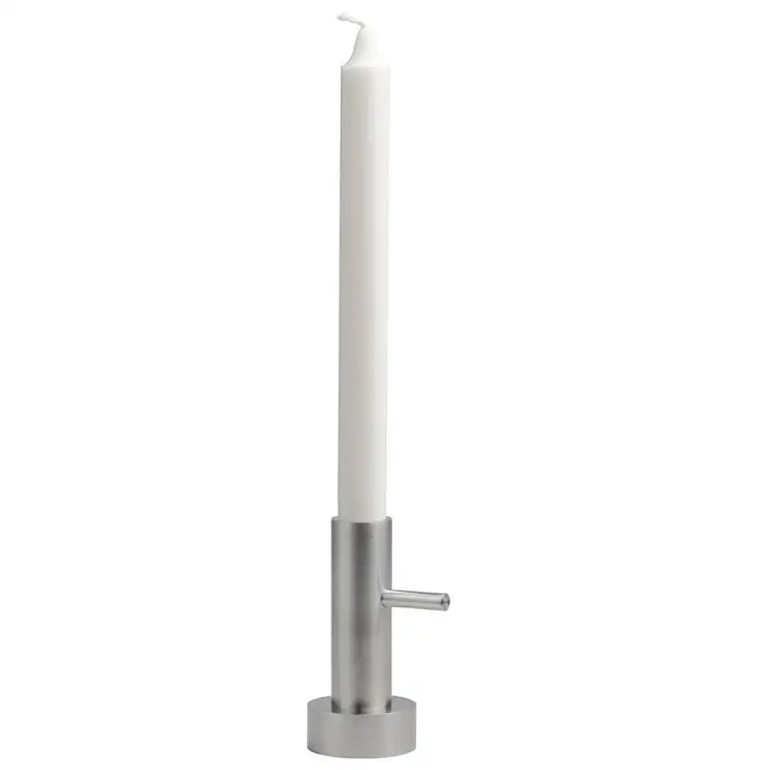 Portacandele #1 10,5 cm, argento, acciaio inox, Fritz Hansen
