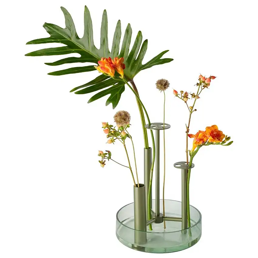 Vaso IKERU 24 cm, verde, vetro, Fritz Hansen
