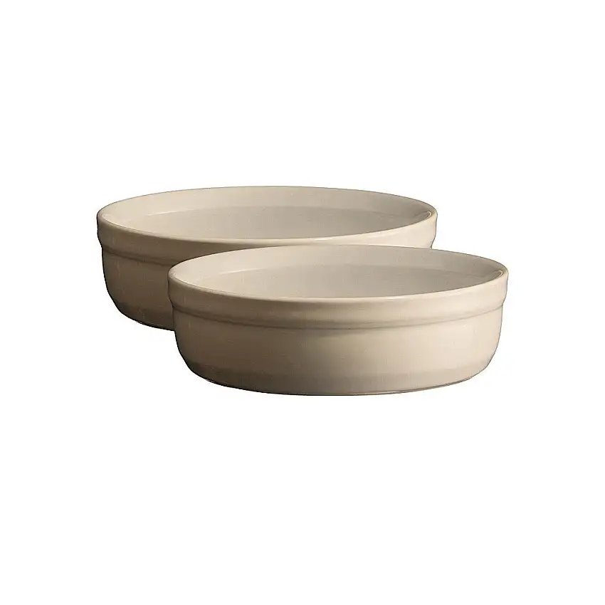 Pirottino per crème brûlée 12 cm, set di 2 pz, crema, Emile Henry