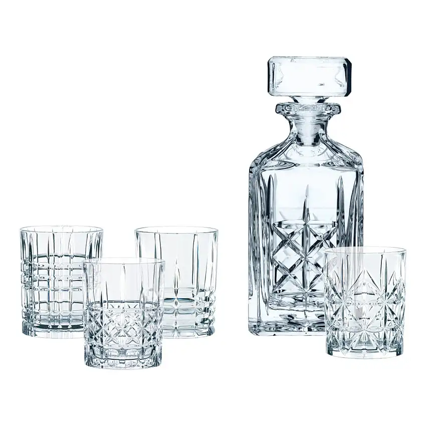 Bicchieri da whisky e una caraffa da whisky in un set HIGHLAND, 5 pz, Nachtmann