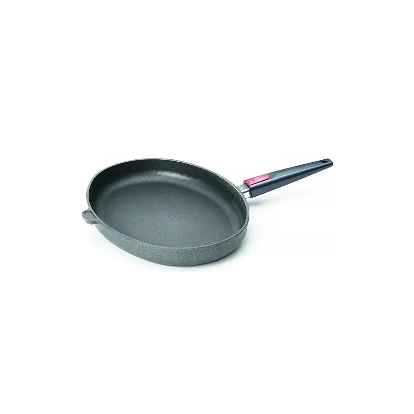 Padella per pesce TITANIUM NOWO 38 x 28 cm, manico rimovibile titanio, WOLL