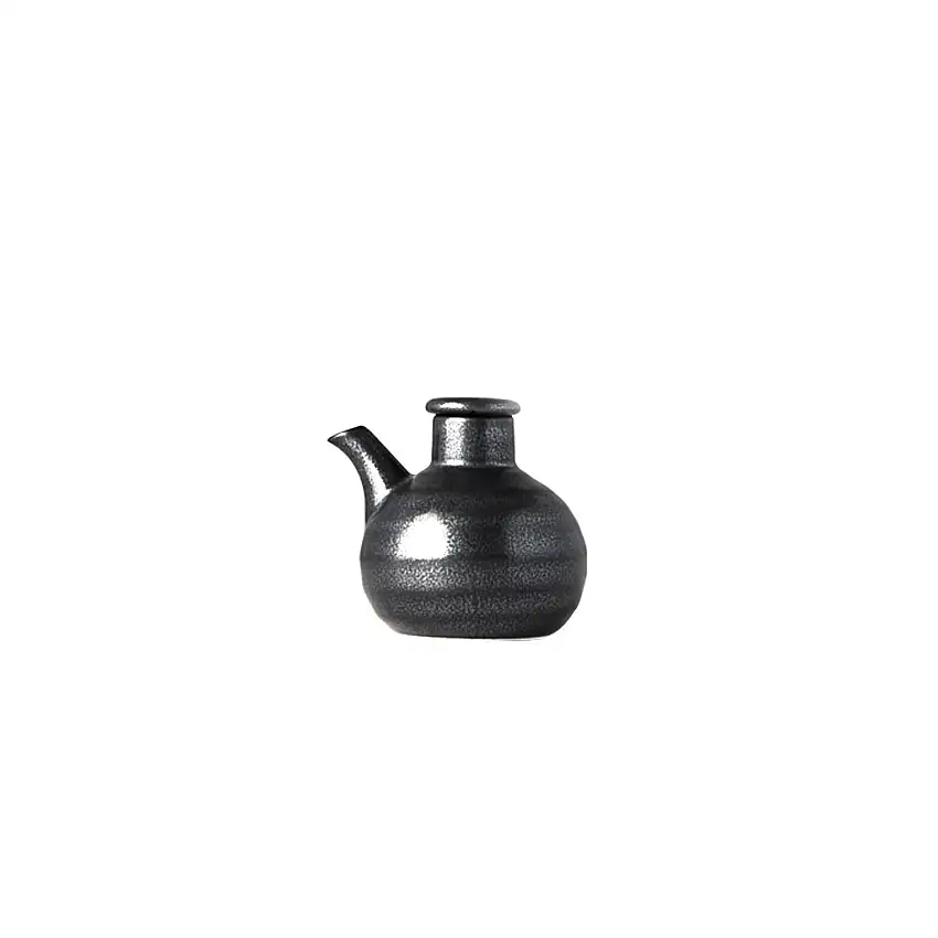 Vasetto per salsa di soia MODERN BLACK 150 ml, nero, MIJ