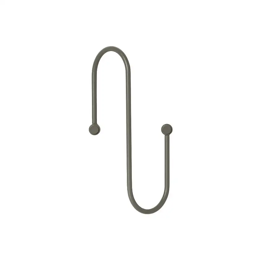 Appendiabiti CURL S 26 cm, grigio scuro, Blomus