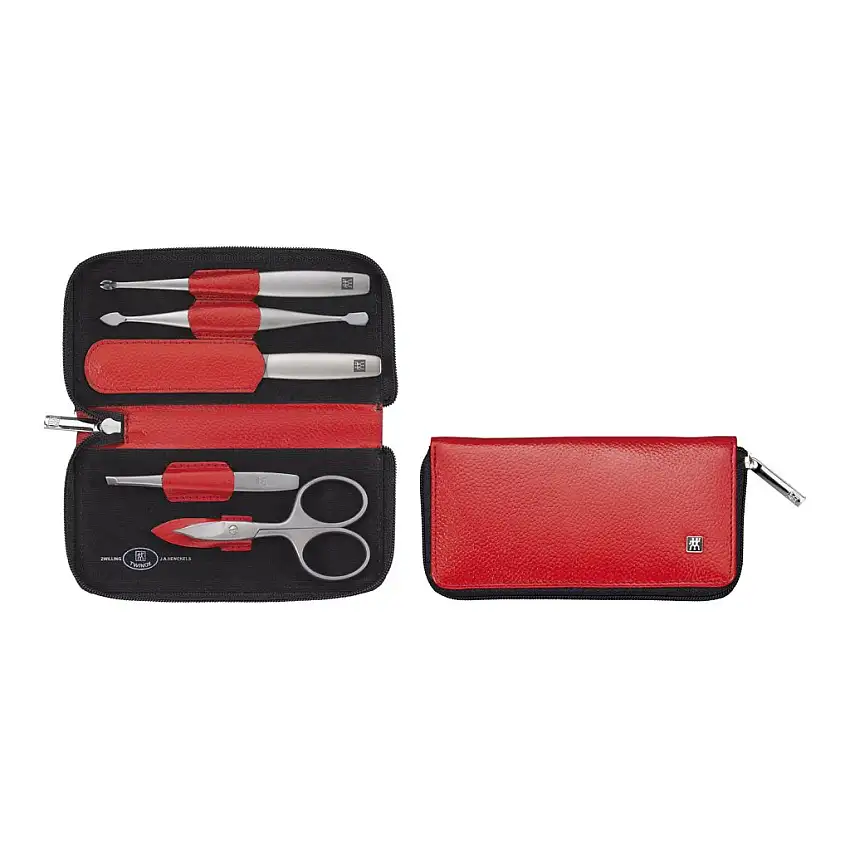 Set manicure TWINOX DAUPHINE, 5 pz, rosso, Zwilling