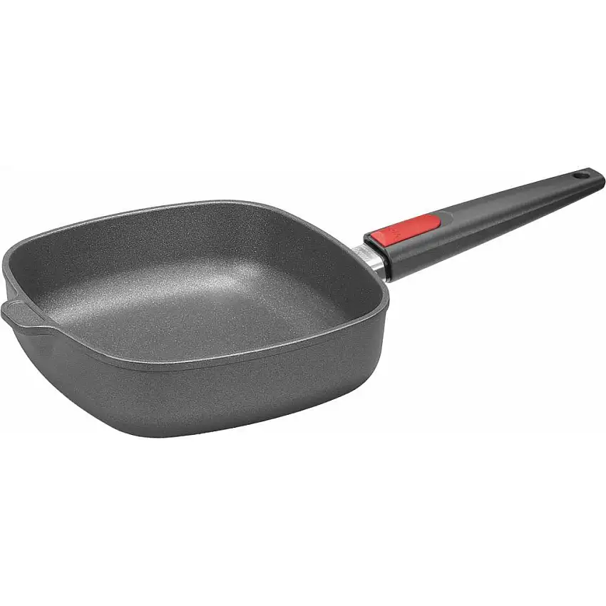 Padella antiaderente TITANIUM NOWO, 24 x 24 cm, induzione, manico rimovibile, titanio, WOLL