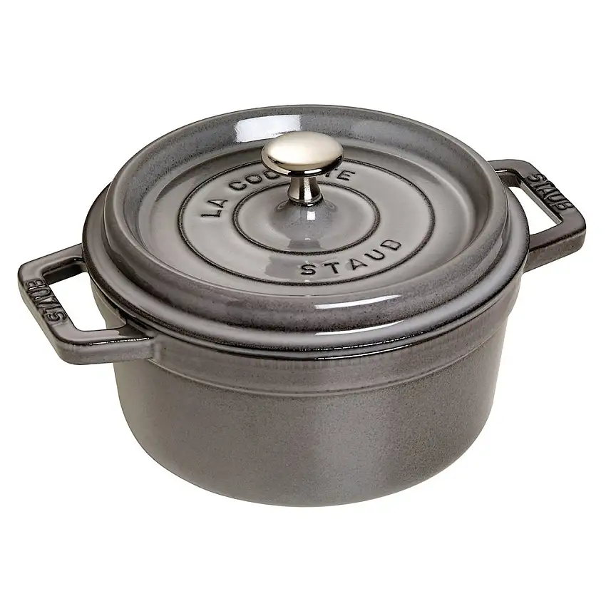 Casseruola 26 cm, grigio grafite, ghisa, Staub