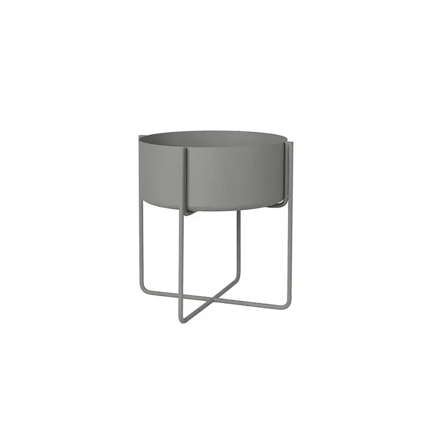 Portafiori KENA 40 cm, grigio acciaio, Blomus