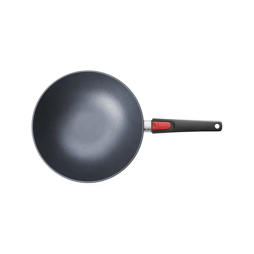 Wok DIAMOND LITE 30 cm, induzione, manico removibile, titanio, WOLL