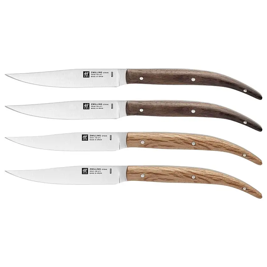 Set di coltelli da bistecca, 4 pz, 10 cm, legno misto, Zwilling