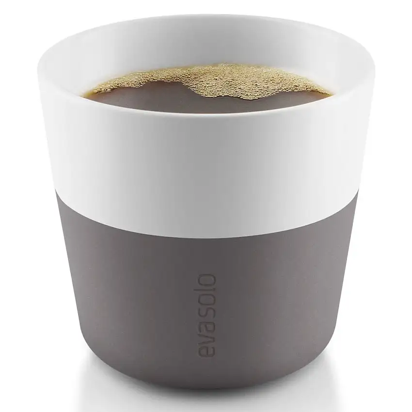 Tazza 230 ml, set di 2 pz, con copertura in silicone, grigia, Eva Solo