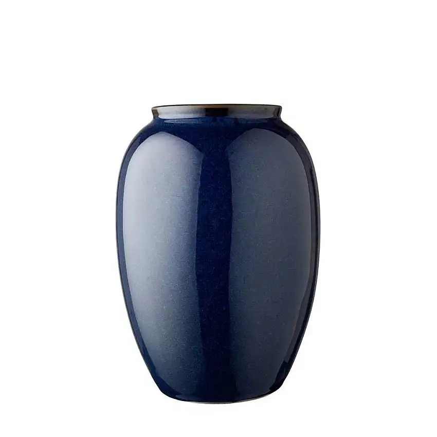 Vaso 25 cm, blu, gres, Bitz