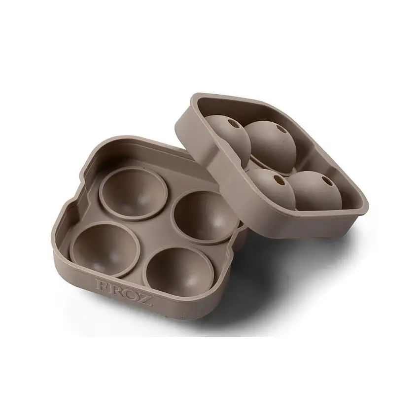 Stampo per cubetti di ghiaccio, per 4 palline di ghiaccio, silicone, Bitz