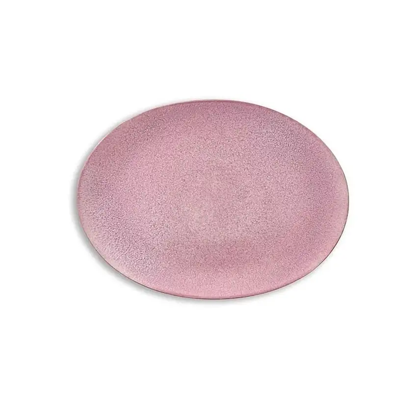 Piatto da portata 45 x 34 cm, grigio/rosa chiaro, Bitz