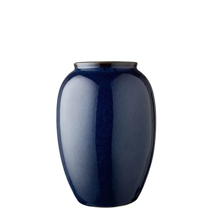 Vaso 20 cm, blu, gres, Bitz