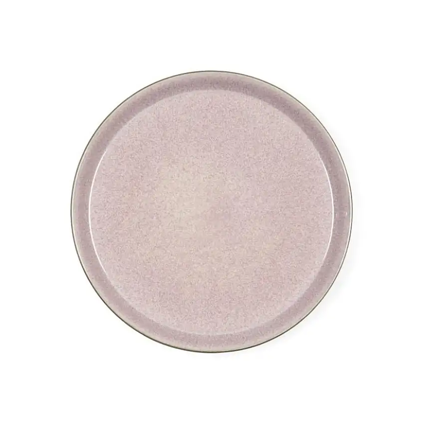 Piatto piano 27 cm, grigio/rosa, Bitz