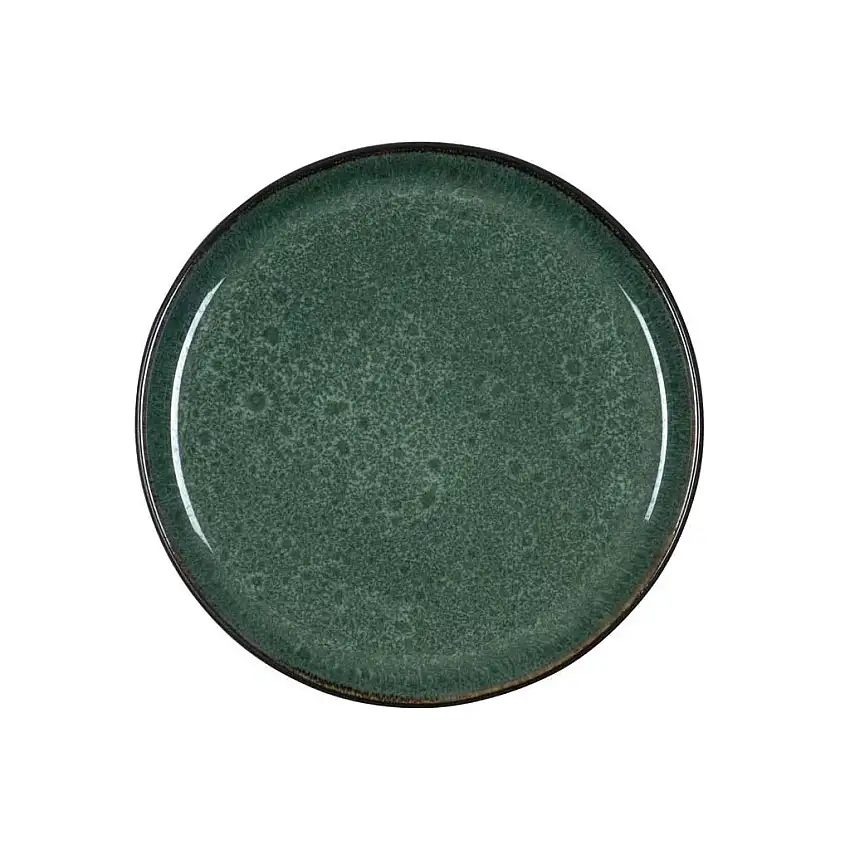Piatto da dessert GASTRO 21 cm, nero/verde, Bitz