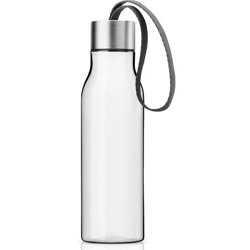 Borraccia 500 ml, con cinturino grigio, plastica, Eva Solo