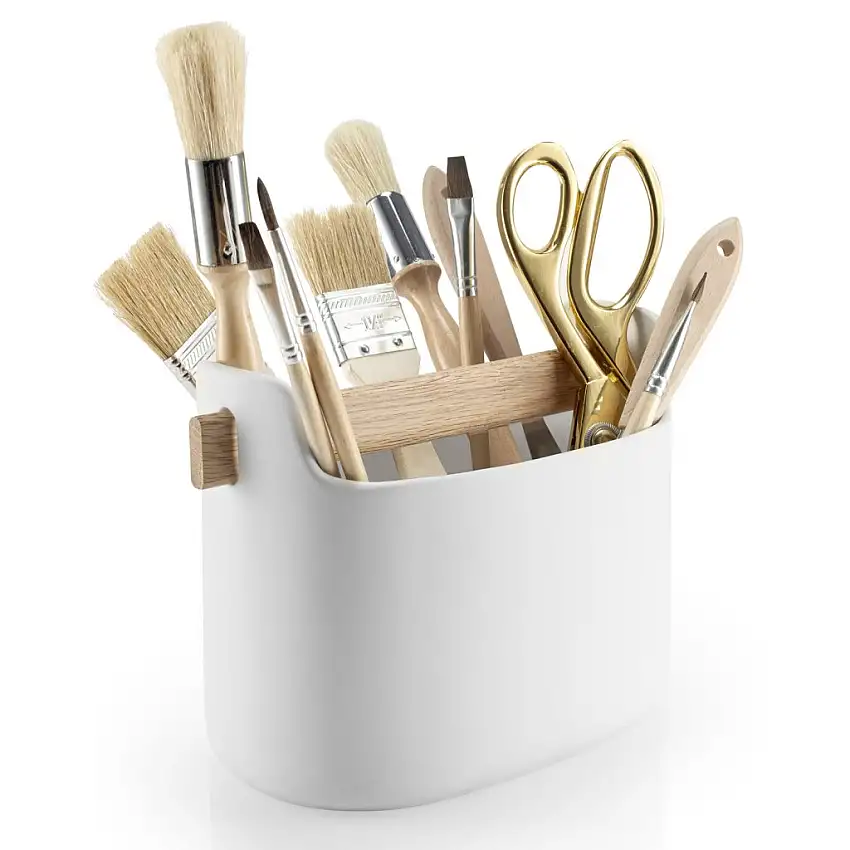 Contenitore TOOL BOX 15 cm, con manico in legno, bianco, Eva Solo