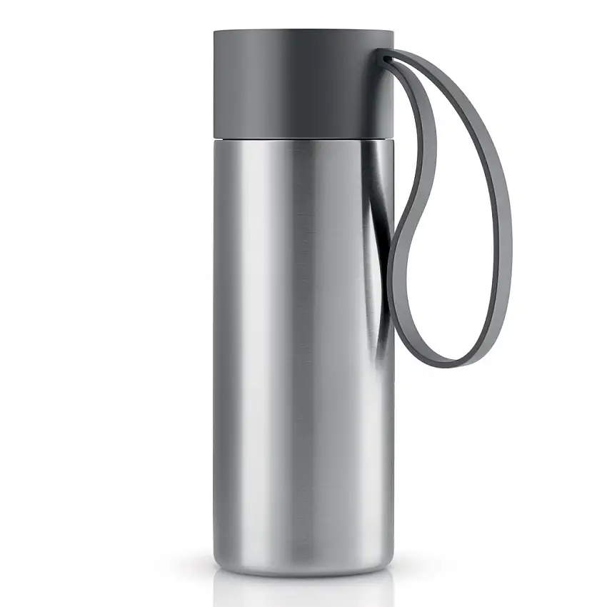 Tazza da viaggio TO GO, 350 ml, grigio, acciaio inox, Eva Solo
