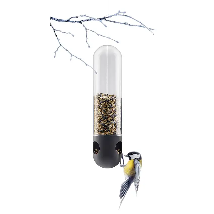 Mangiatoia per uccelli TUBE 34 cm, sospesa, Eva Solo