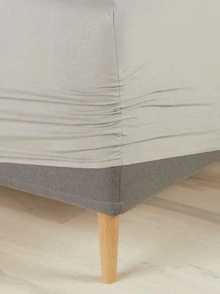 Lenzuolo con angoli Jersey JETTE 140/150x200x35 cm beige