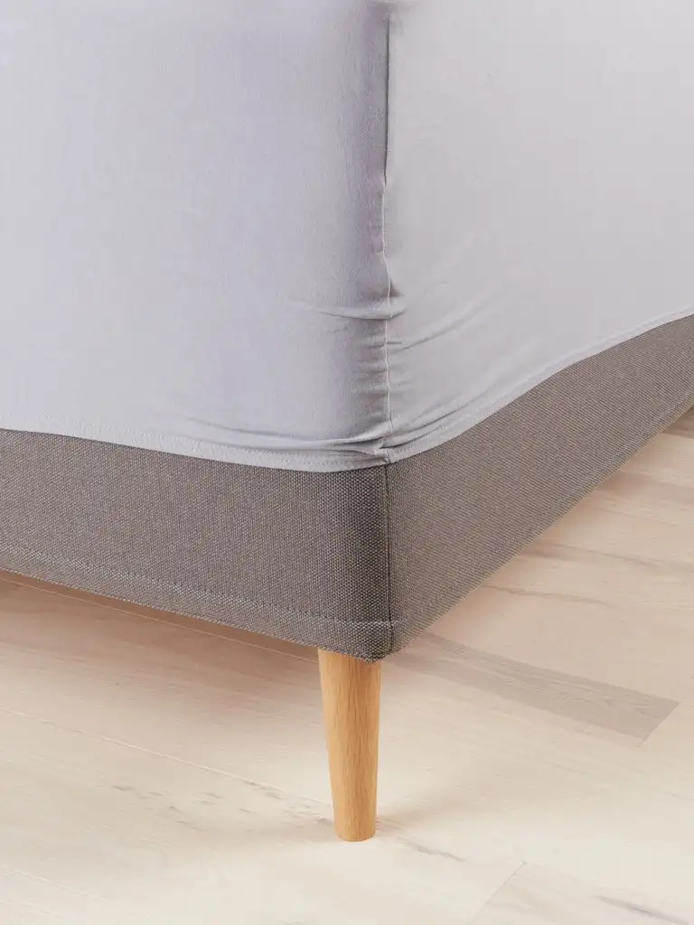 Lenzuolo con angoli Jersey ELSE 160x200x30 cm grigio