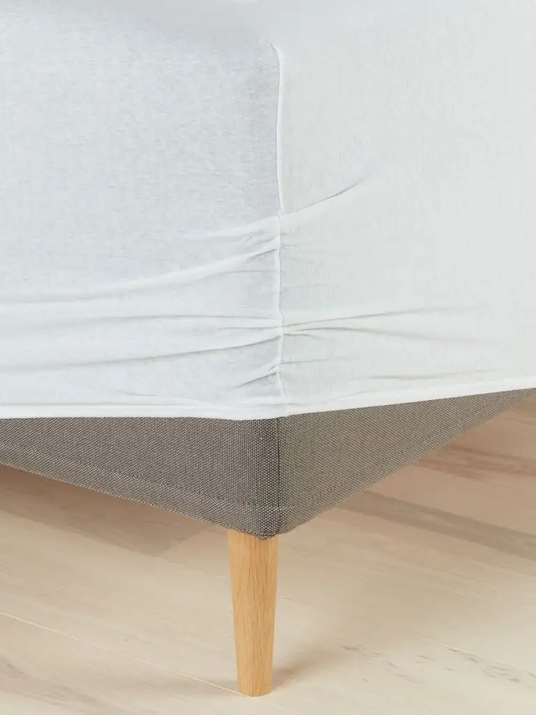 Lenzuolo con angoli Jersey JENNY 140/150x200x35 cm bianco