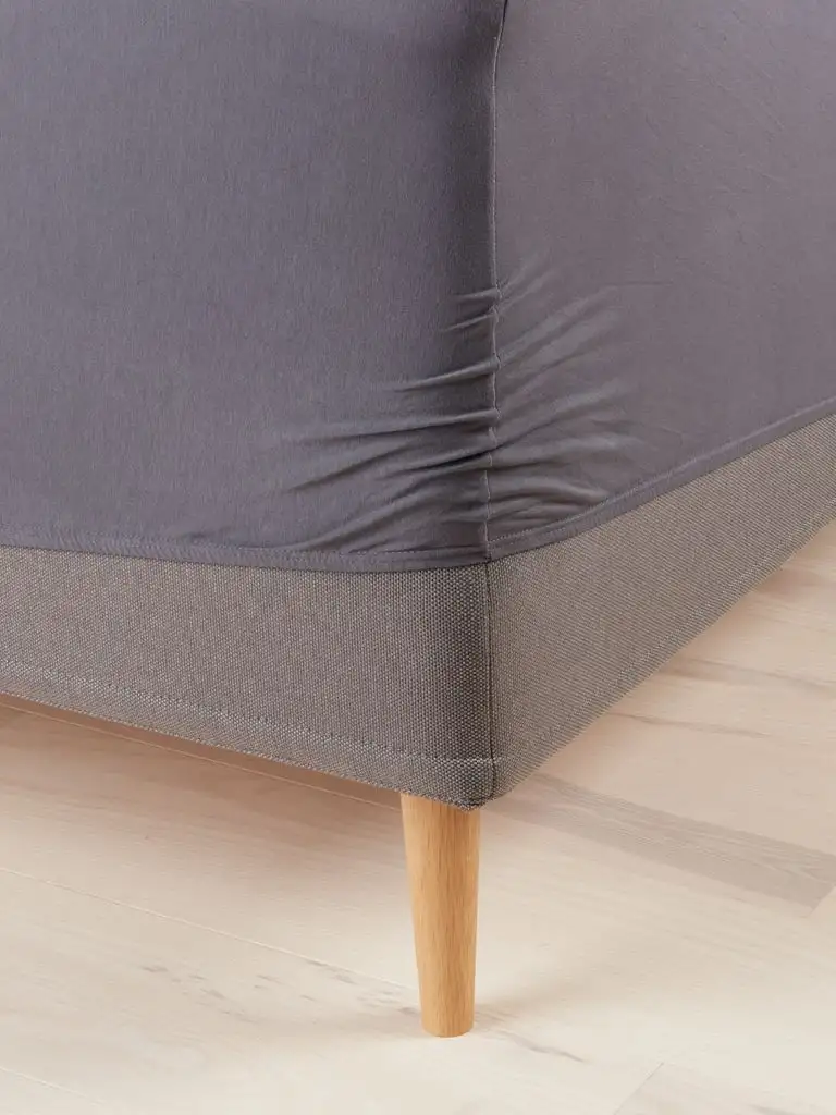 Lenzuolo con angoli Jersey ELSE 160x200x30 cm antracite
