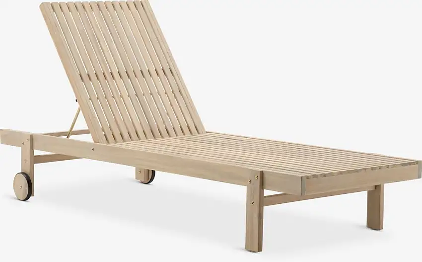Lettino prendisole VESTERMADE P75xL198 cm legno duro