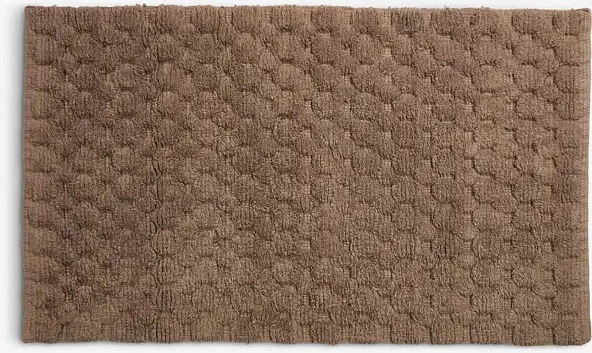 Tappeto per bagno BORGHOLM 50x80 cm sabbia scuro