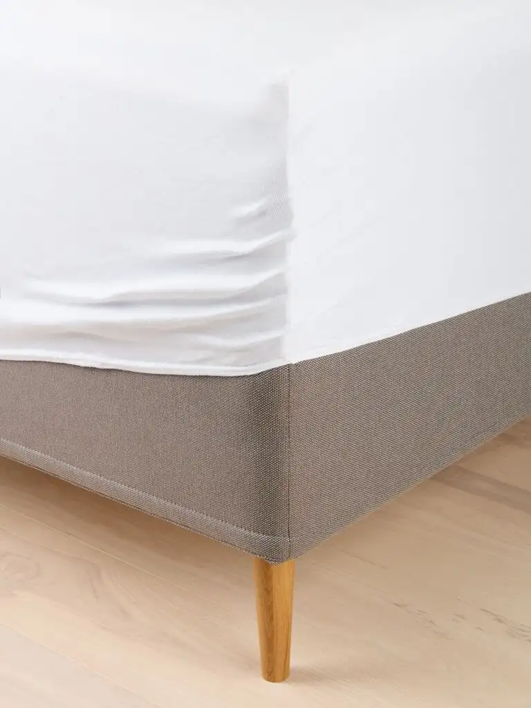 Lenzuolo con angoli Jersey VILMA 180x200x35 cm bianco