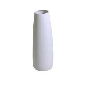 VASO CERAMICA BOMBATO BIANCO OPACO 16 H44