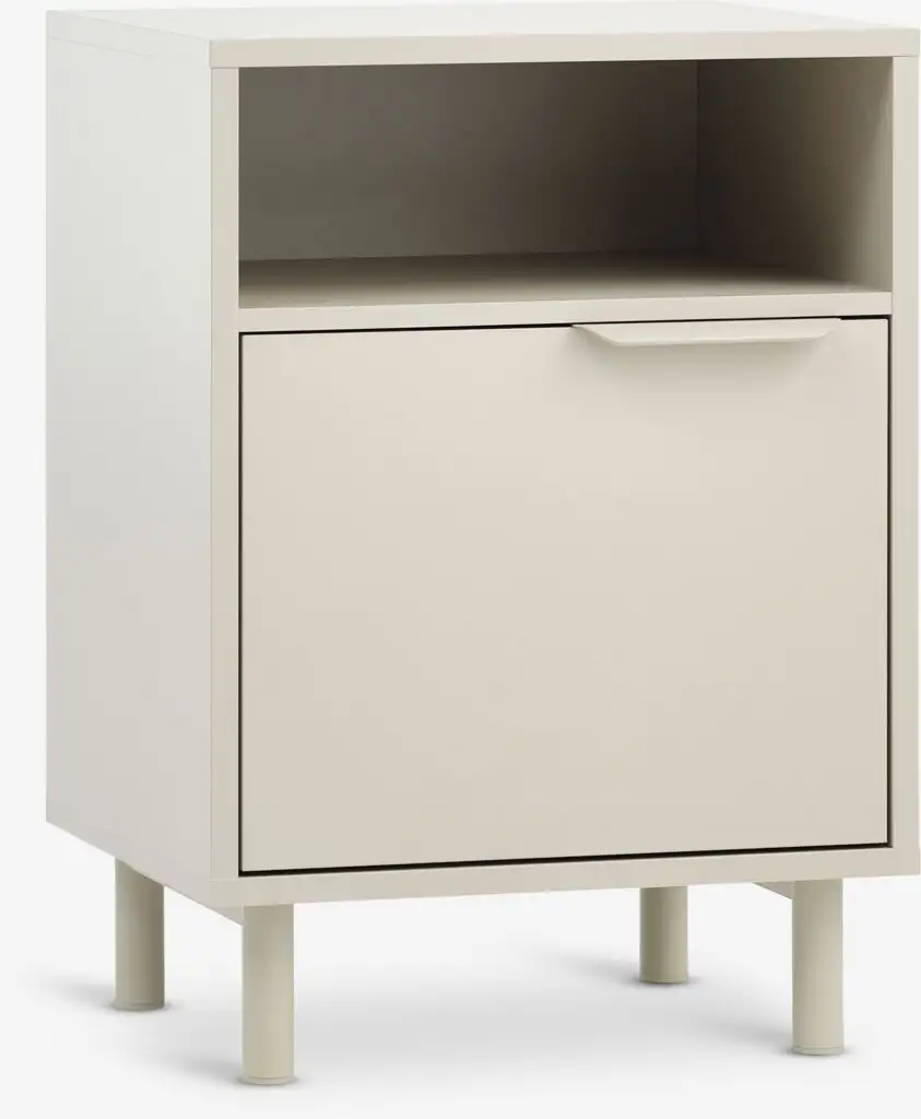 Comodino SKAVE 1 anta beige
