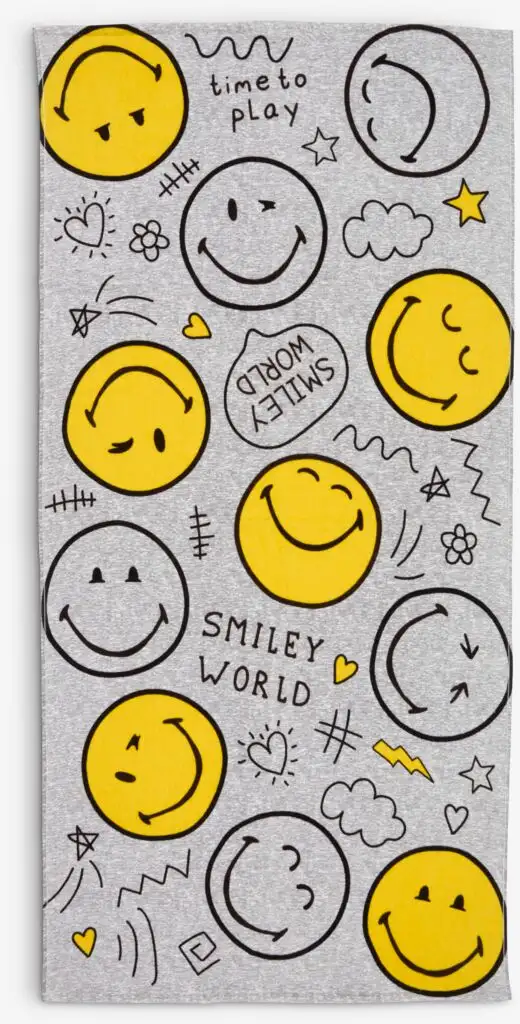 Asciugamano da bagno Velour SMILEY 70x140 cm