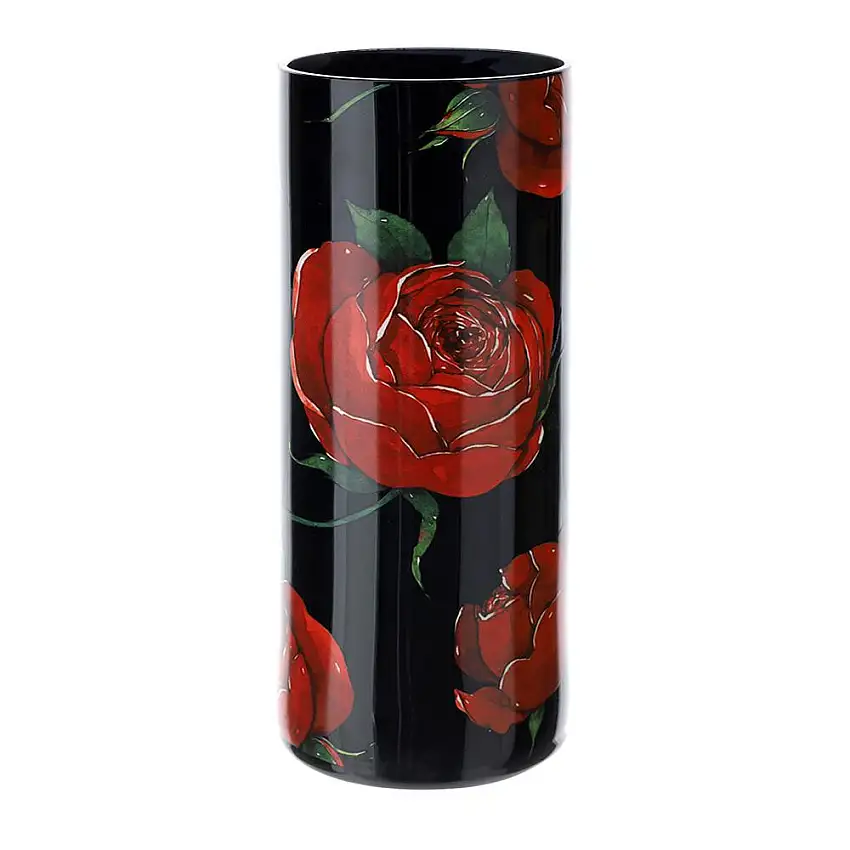 HERVIT - Vaso Vetro Rose Baccarat Dia.12X30Cm