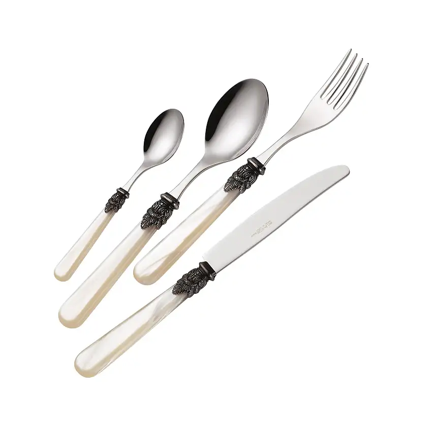 Set 24 Pezzi pezzi in Acciaio Inox NAPOLEON Perlato by Eme