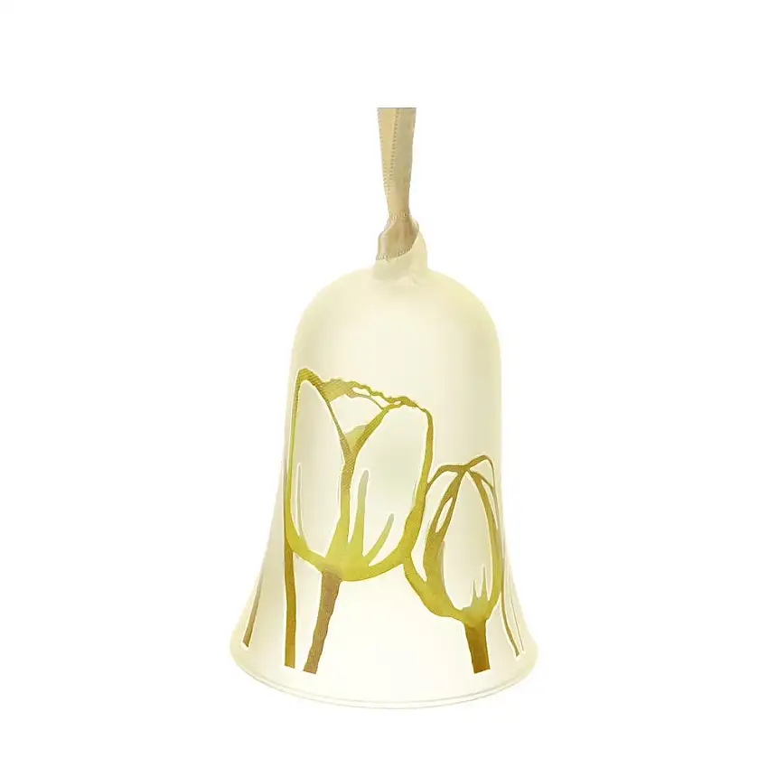 HERVIT - Campana Vetro Tulip Gialla Dia.8Xh12Cm