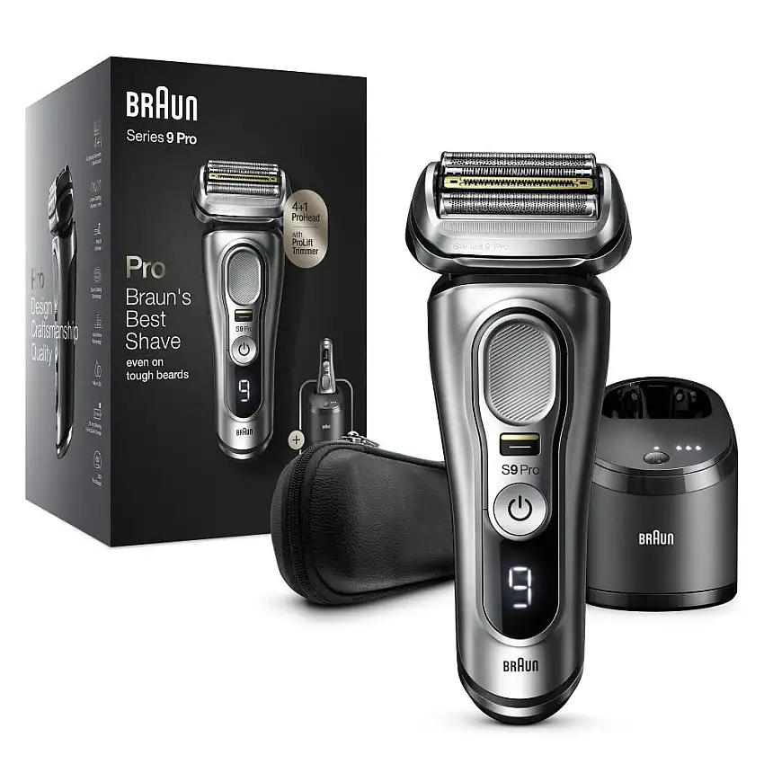 Braun Series 9 Pro 9467cc Rasoio Elettrico Barba, Testina Con Rifinitore ProLift 4+1, Stazione SmartCare 5 In 1, Batteria Da 60 Minuti, Wet&Dry cod. 4210201394235