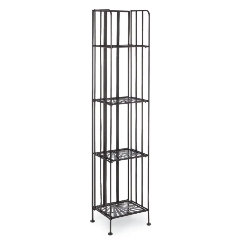SCAFFALE 4P RAY MARRONE 34X30X153H