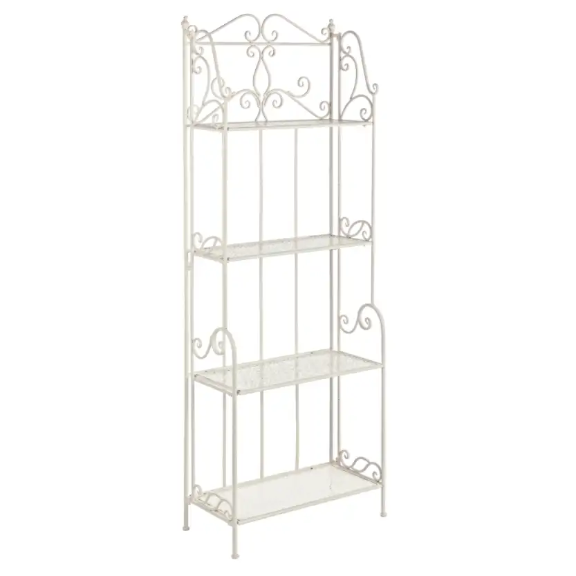 SCAFFALE 4P GISELLE CREMA CM 60X28X166H