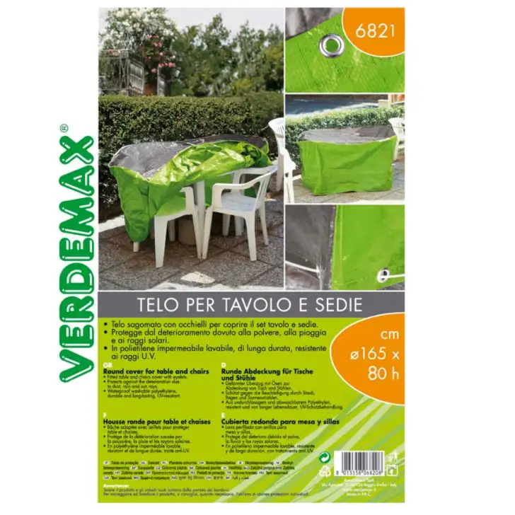 TELO PER TAVOLO E SEDIE DIAMETRO CM 165 X 80H