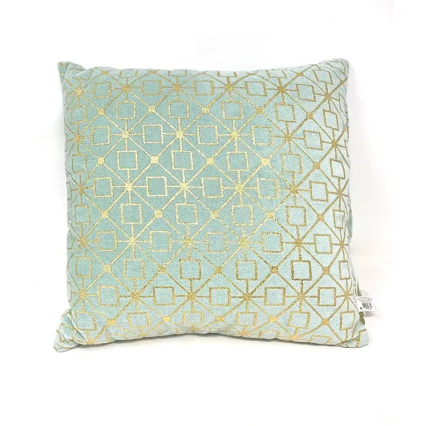 CUSCINO LORITY VERDE-ORO CM 40 X 40