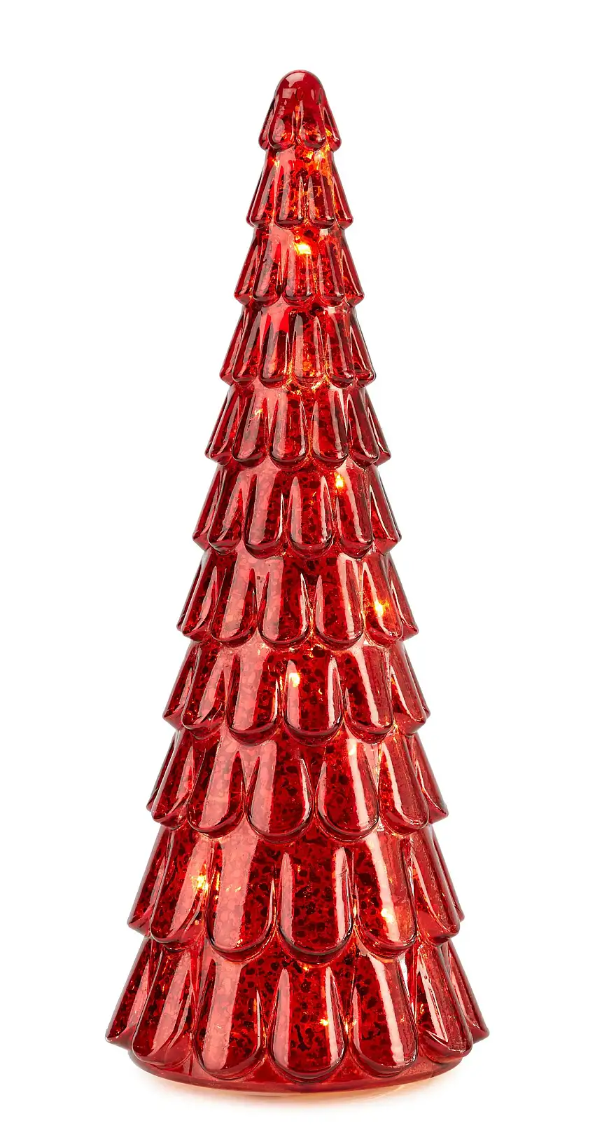 Fade Maison | Albero Natalizio Lumiere Spark Red con LED H 42,5 cm / H 32,5 cm / H 24 cm