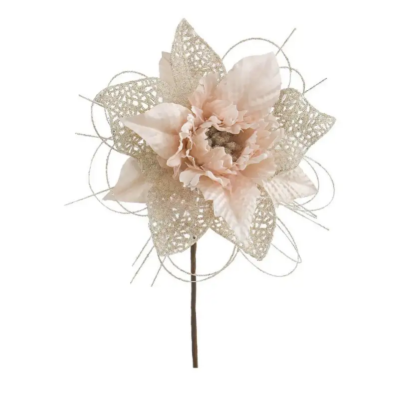 PICK POINSEZIA BEIGE CM 20H