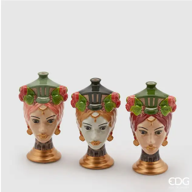 VASO DIFFUSORE TESTA DI SICILIA CM 18H