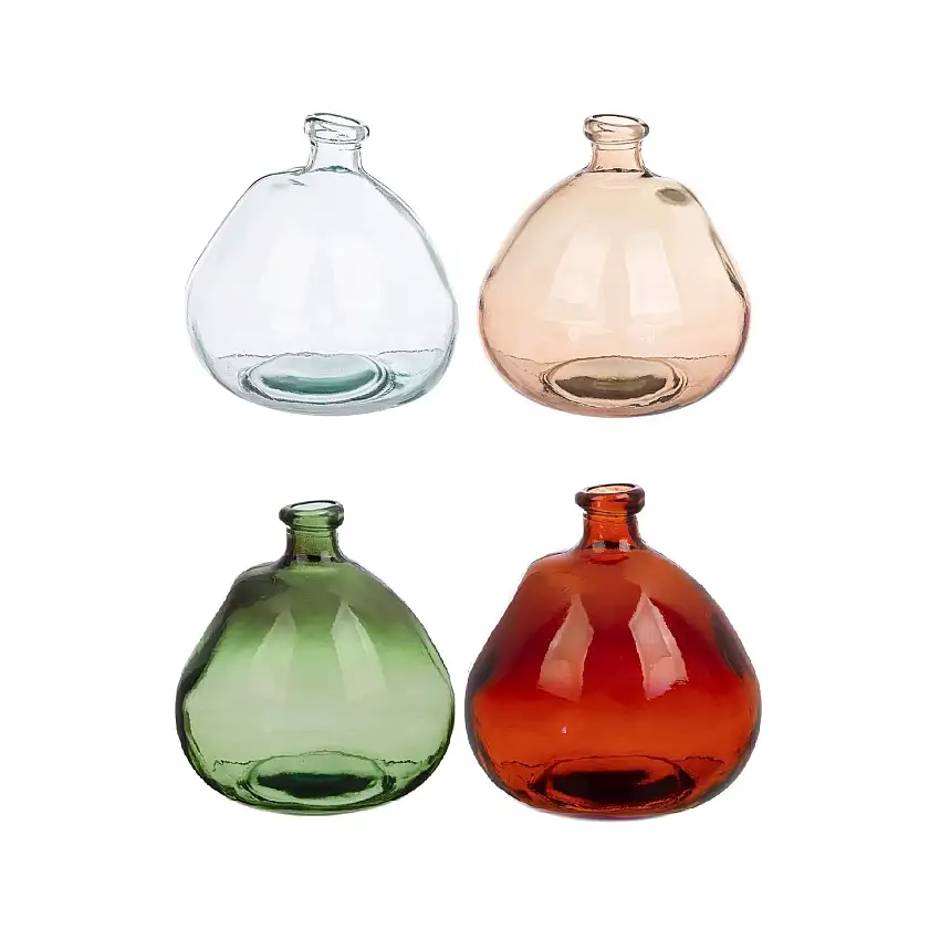 VASO VETRO LOOPY CM 23H DIVERSI COLORI