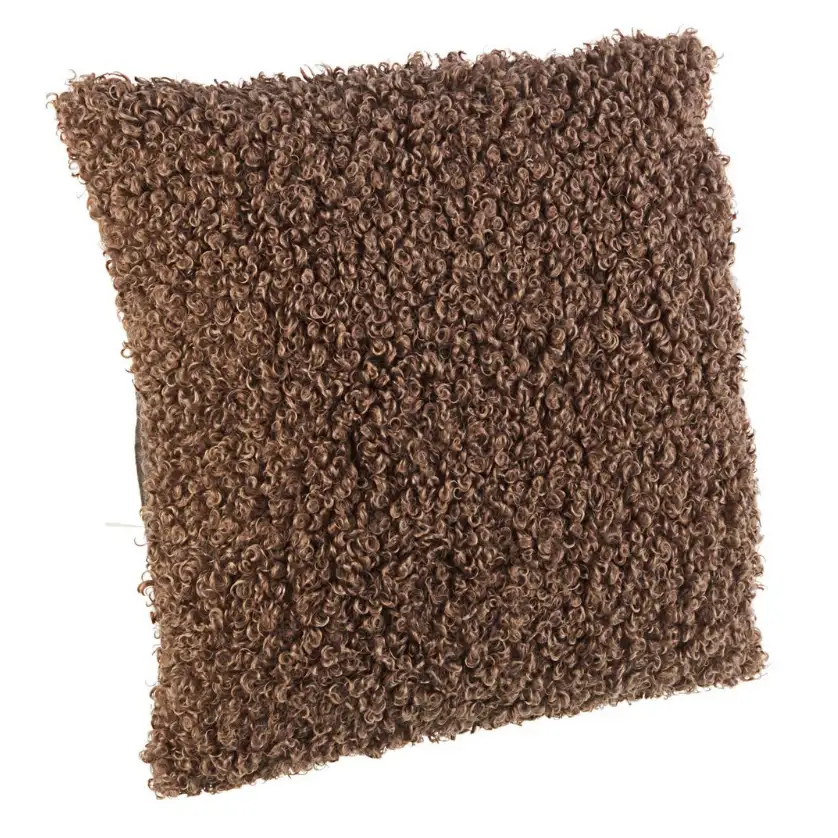CUSCINO CURLY MARRONE CM 45 X 45