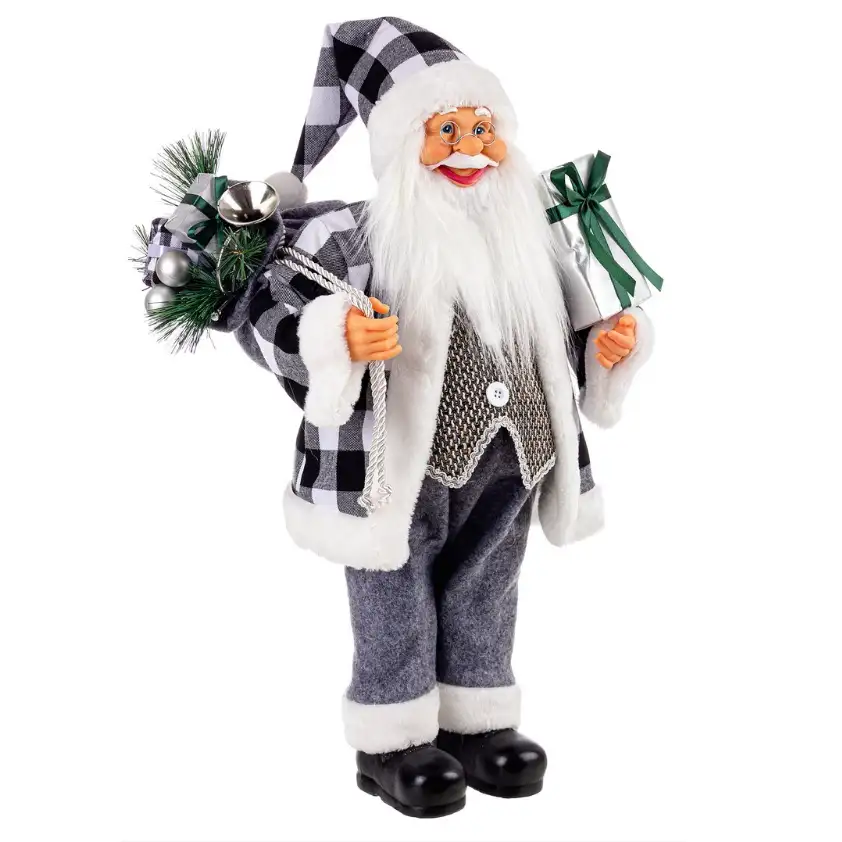 BABBO NATALE ELTON GRIGIO DIVERSE MISURE
